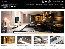 Tablet Screenshot of lumentruss.com